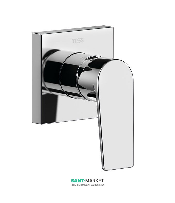 Змішувач для душу Tres Project-Tres одноважільний вбудований хром 21117701