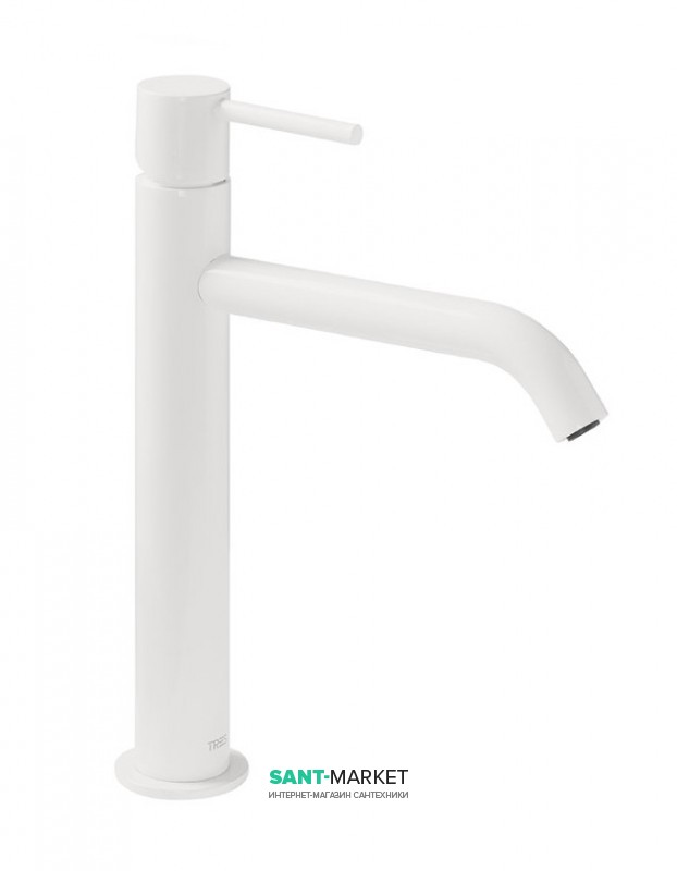 Смеситель для раковины Tres Study colors однорычажный белый матовый 26230701BM