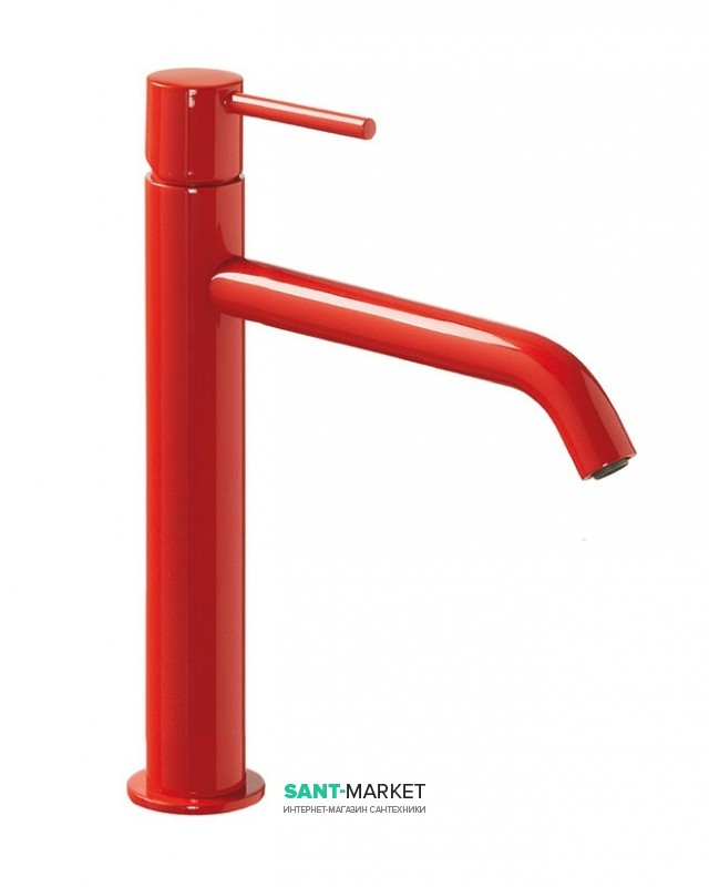 Смеситель для раковины Tres Study colors однорычажный красный 26230701TRO