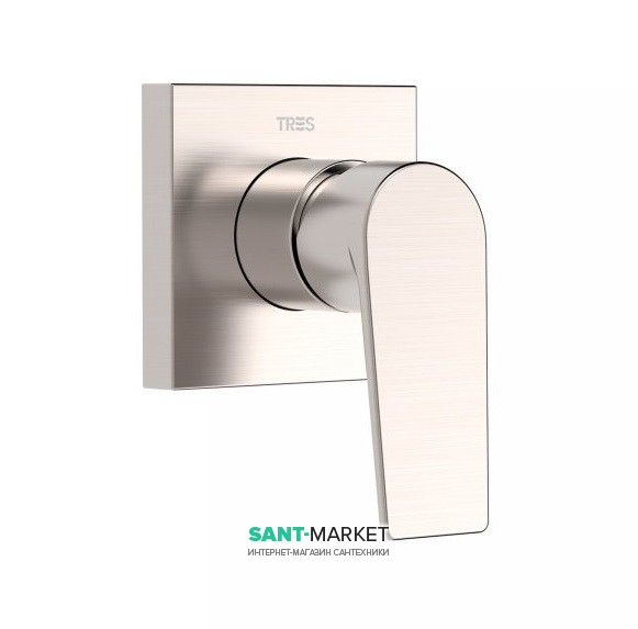 Смеситель для душа Tres Project colors однорычажный встраиваемый сталь 21117701AC
