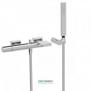 Змішувач для ванної Tres Project-Tres з каскадним виливом і ручним душем одноважільний хром 21117001