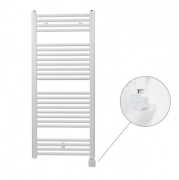 Полотенцесушитель электрический Zehnder Virando с тэном NEX скрытого монтажа белый AB-120-050-9016-NEX-HID