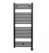 Полотенцесушитель электрический Zehnder Virando с тэном NEX скрытого монтажа черный матовый AB-120-050-9017-NEX-HID