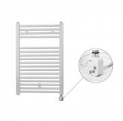 Полотенцесушитель электрический Zehnder Virando с тэном HEC с проводом белый AB-080-050-9016-HEC-SC