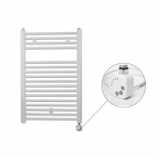 Полотенцесушитель електричний Zehnder Virando з теном HEC з проводом білий AB-080-050-9016-HEC-SC