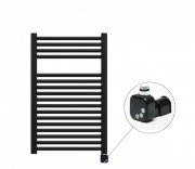 Полотенцесушитель електричний Zehnder Virando з теном HEC прихованого монтажу чорний матовий AB-080-050-9017-HEC-HID