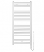 Полотенцесушитель электрический Zehnder Virando с тэном HOTS с проводом белый AB-120-060-9016-HOTS-SC