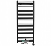 Полотенцесушитель комбинированный Zehnder Virando с тэном NEX скрытого монтажа черный матовый AB-120-050-9017-NEX-MB