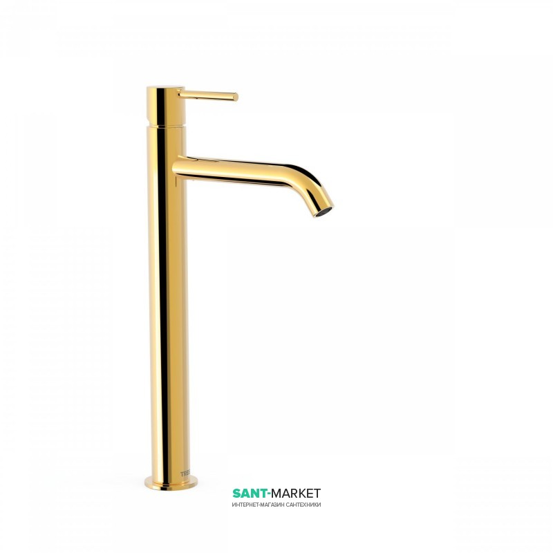 Смеситель для раковины Tres Study colors однорычажный золото 26230801OR