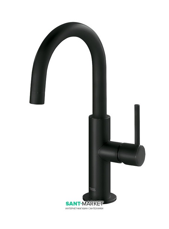 Смеситель для раковины Tres Study colors однорычажный черный матовый 26290403NM