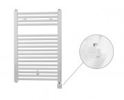 Полотенцесушитель электрический Zehnder Virando с тэном NEX скрытого монтажа белый AB-080-050-9016-NEX-HID