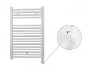 Полотенцесушитель електричний Zehnder Virando з теном NEX прихованого монтажу білий AB-080-050-9016-NEX-HID