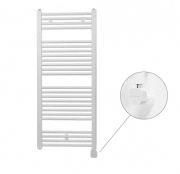 Полотенцесушитель електричний Zehnder Virando з теном NEX прихованого монтажу білий AB-120-060-9016-NEX-HID