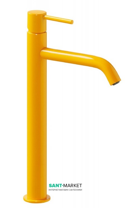 Смеситель для раковины Tres Study colors однорычажный янтарно-желтый 26230801TAM