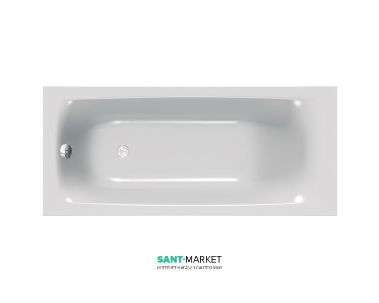 Ванна акриловая прямоугольная Kolpa San Evelin 170x70 белый 593348