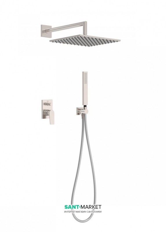 Душевая система Tres Project colors с однорычажным встроенным смесителем сталь 21198091AC
