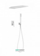 Душевая система Tres Project colors с однорычажным встроенным смесителем белый матовый 21198092BM