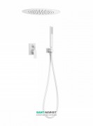 Душевая система Tres Project colors с однорычажным встроенным смесителем белый матовый 21198099BM