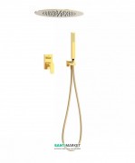 Душевая система Tres Project colors с однорычажным встроенным смесителем золото 21198099OR