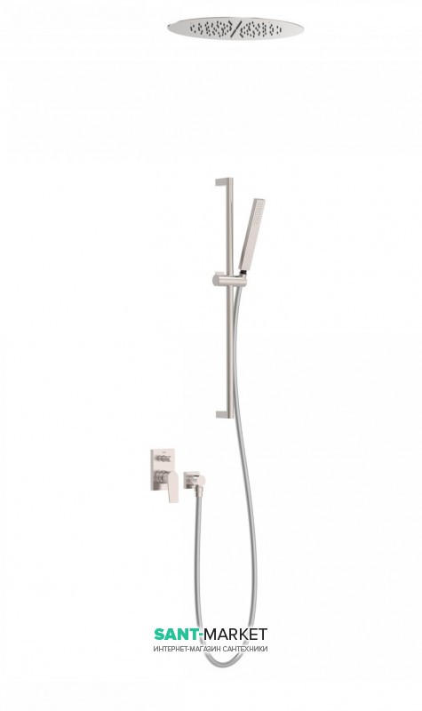 Душевая система Tres Project colors с однорычажным встроенным смесителем сталь 21198094AC