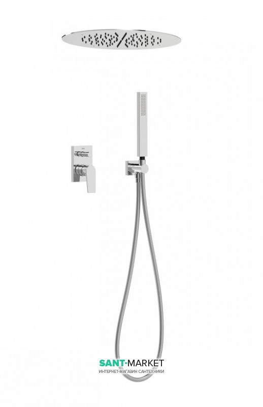 Душова система Tres Project-Tres з одноважільним вбудованим змішувачем хром 21198099