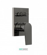 Смеситель для душа Tres Project colors однорычажный встраиваемый на 2 потребителя черный металл 21118001KM