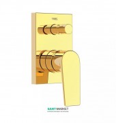 Змішувач для душу Tres Project colors одноважільний вбудований на 2 споживача золото 21118001OR