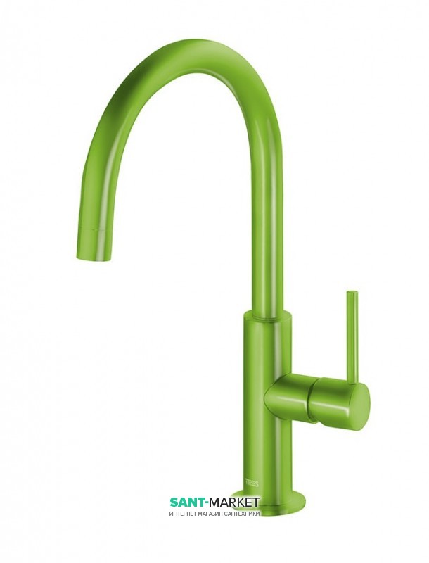 Смеситель для раковины Tres Study colors однорычажный зеленый 26290402TVE
