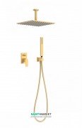 Душевая система Tres Project colors с однорычажным встроенным смесителем золото матовый 21118080OM