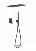 Душевая система Tres Project colors с однорычажным встроенным смесителем черный матовый 21198092NM