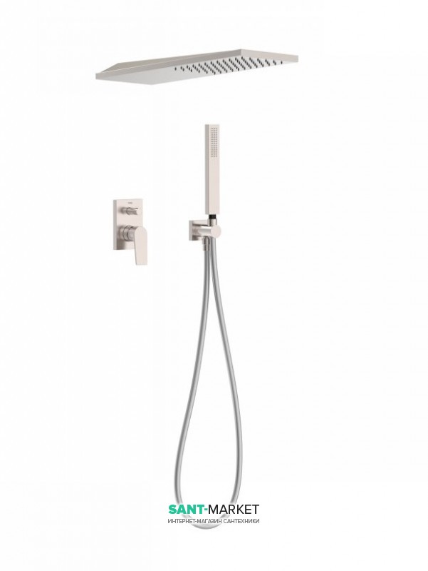 Душевая система Tres Project colors с однорычажным встроенным смесителем сталь 21198092AC