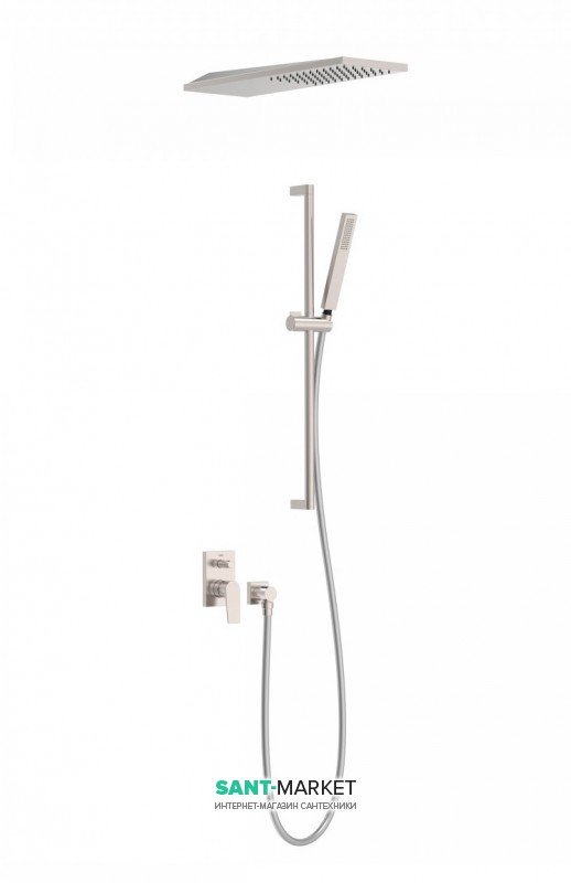 Душова система Tres Project colors з одноважільним вбудованим змішувачем і штангою сталь 21198093AC