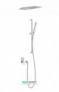 Душевая система Tres Project colors с однорычажным встроенным смесителем и штангой сталь 21198093AC