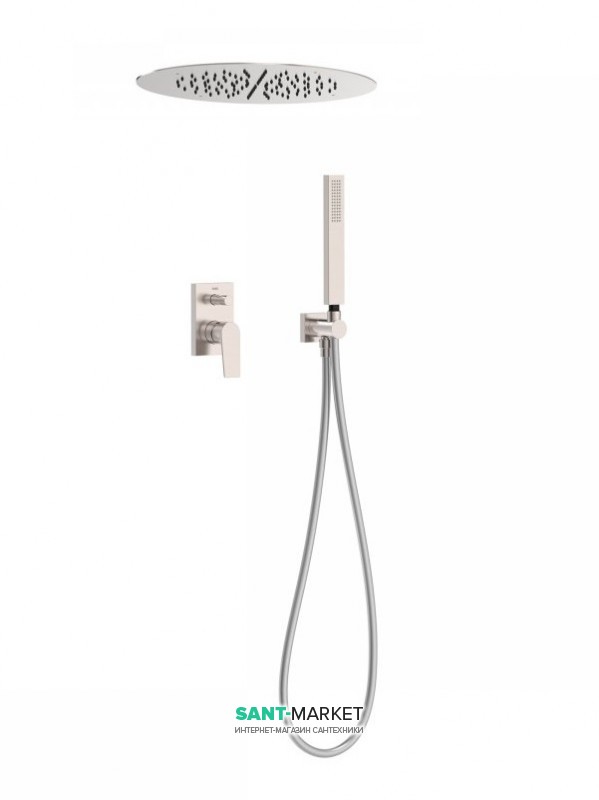 Душевая система Tres Project colors с однорычажным встроенным смесителем сталь 21198099AC