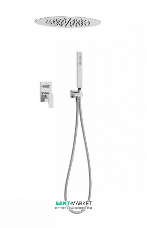 Душевая система Tres Project-Tres с однорычажным встроенным смесителем хром 21198099