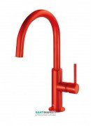 Смеситель для раковины Tres Study colors однорычажный красный 26290402TRO