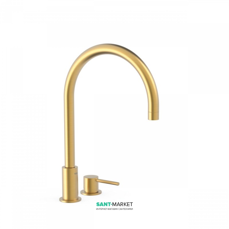 Смеситель для раковины Tres Study colors однорычажный матовое золото 26110501OM