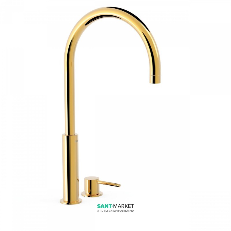 Смеситель для раковины Tres Study colors однорычажный золото 26110502OR