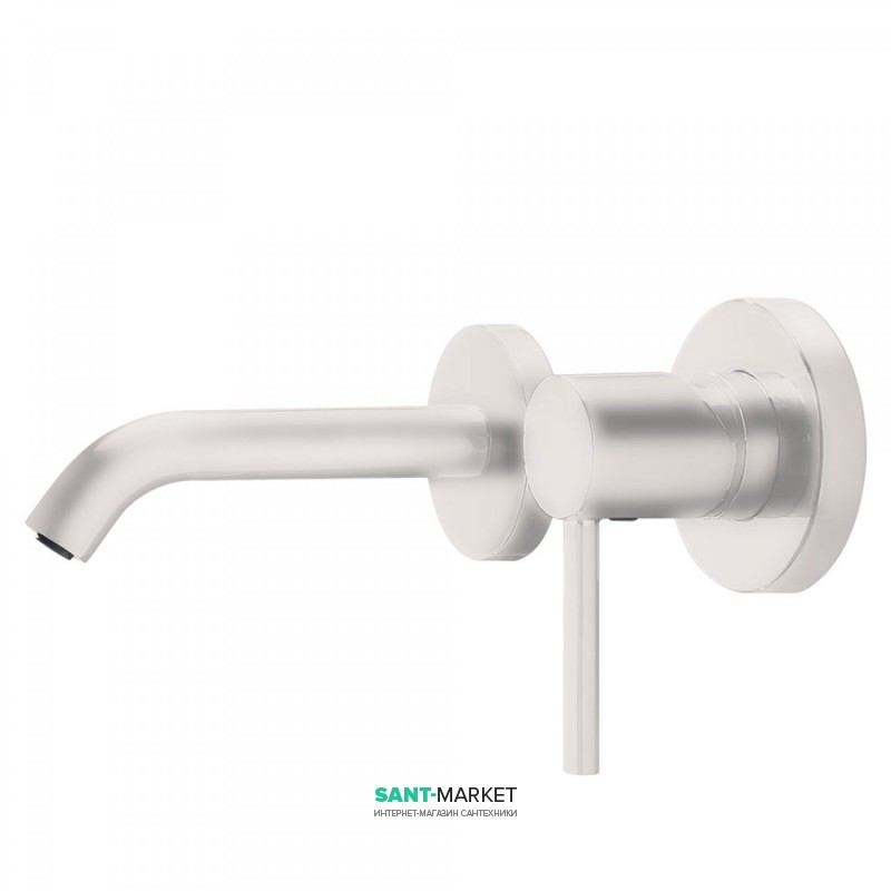 Смеситель для раковины Tres Study colors однорычажный настенный белый матовый 26220080BM