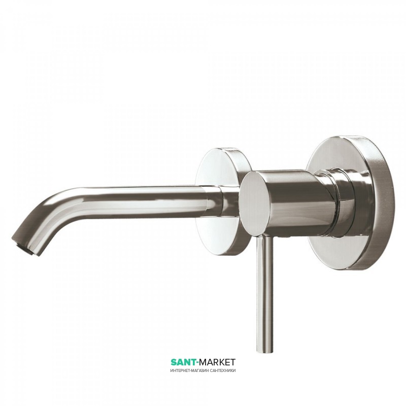 Змішувач для раковини Tres Study colors одноважільний настінний сталь 26220080AC