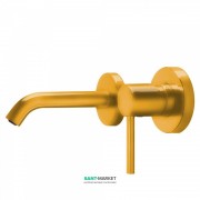 Смеситель для раковины Tres Study colors настенный янтарно-желтый 26220080TAM