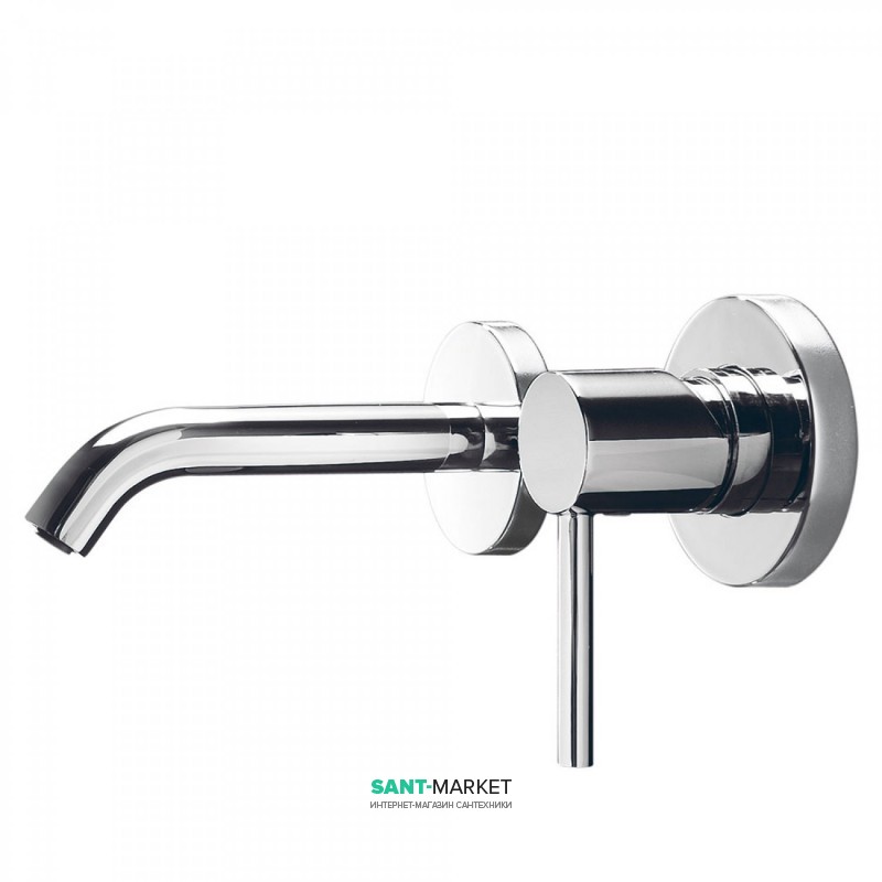 Смеситель для раковины Tres Study-Tres однорычажный настенный хром 26220080