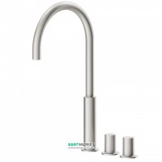 Смеситель на борт ванны Tres Study colors двухвентильный сталь 06110502AC