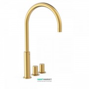 Смеситель на борт ванны Tres Study colors двухвентильный матовое золото 06110502OM