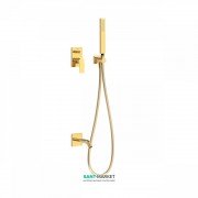 Душевая система Tres Project colors с однорычажным встроенным смесителем и изливом золото 21118003OR