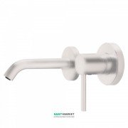 Смеситель для раковины Tres Study colors однорычажный настенный белый матовый 26220080BM