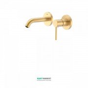 Змішувач для раковини Tres Study colors настінний матове золото 26220080OM
