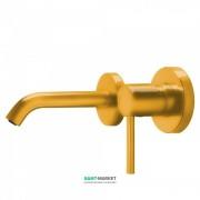 Смеситель для раковины Tres Study colors настенный янтарно-желтый 26220080TAM