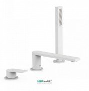 Смеситель на борт ванны Tres Project colors однорычажный белый матовый 21116101BM