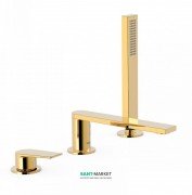 Смеситель на борт ванны Tres Project colors однорычажный золото 21116101OR